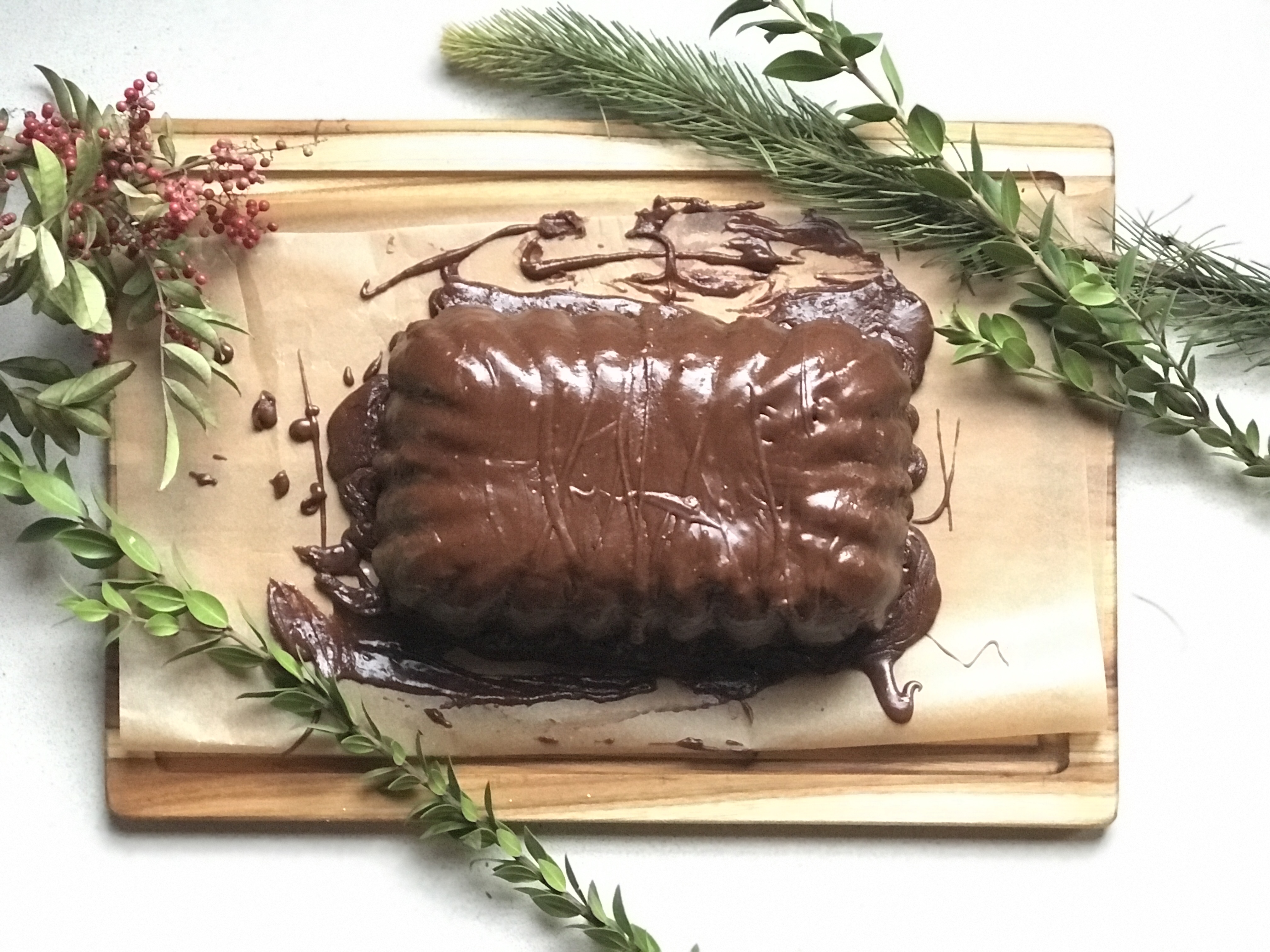Chocolate Stout Loaf Cake + Chocolate glaze