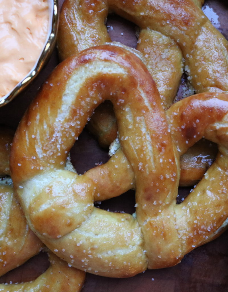 homemade soft pretzels