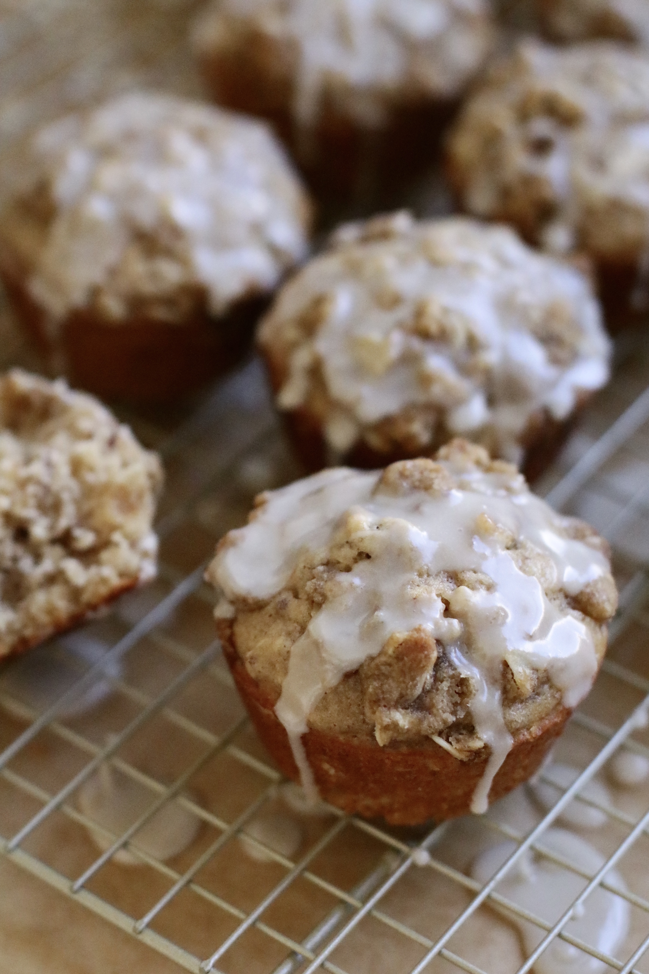 maple pecan oatmeal muffins