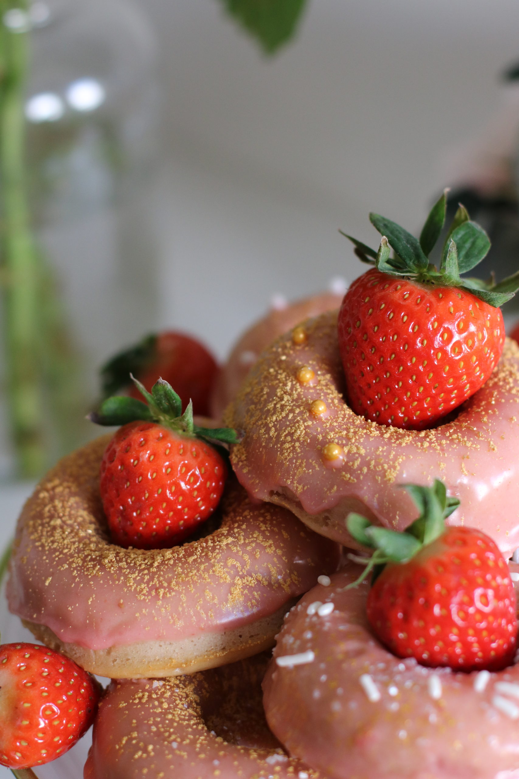 strawberry donuts