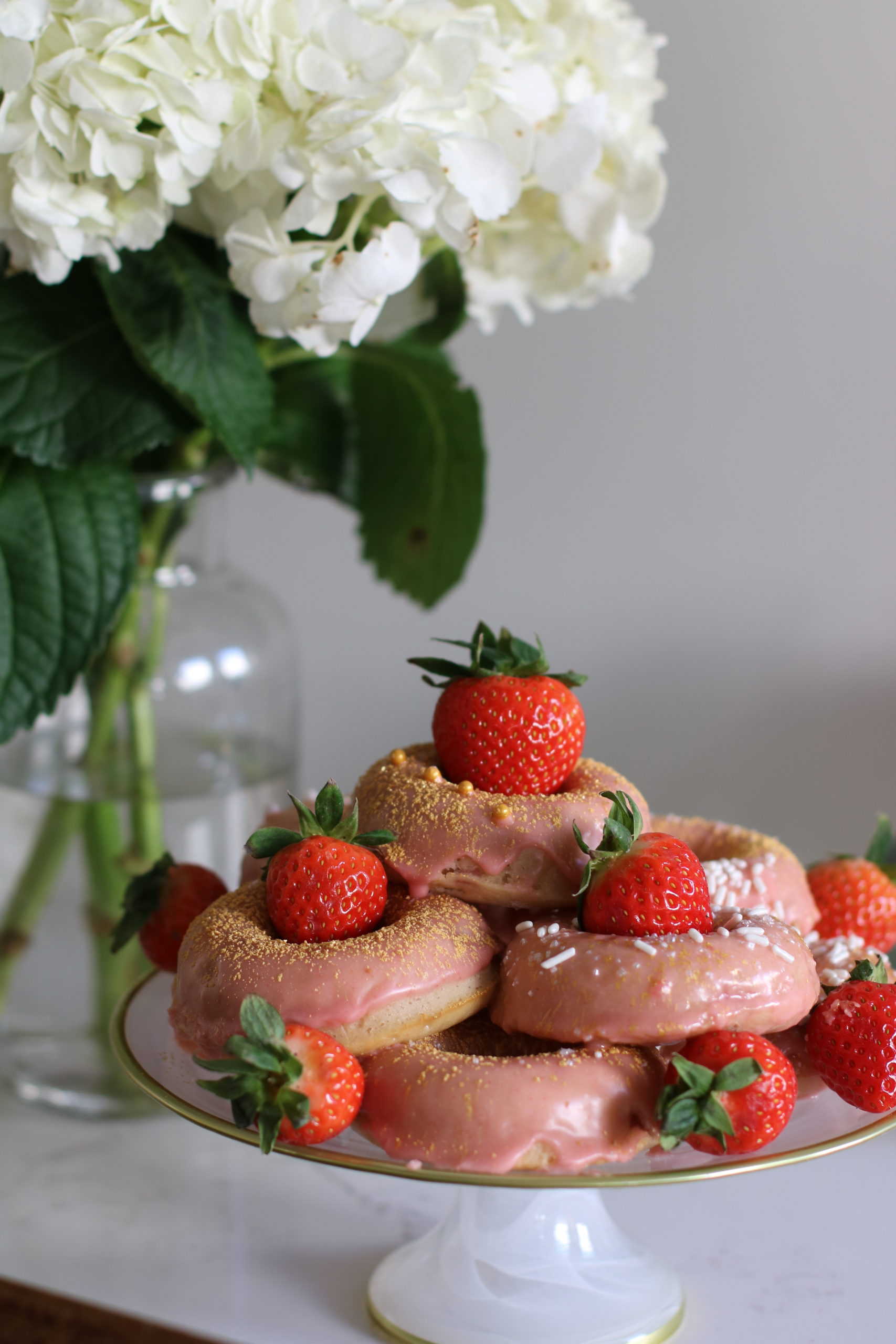 strawberry donuts