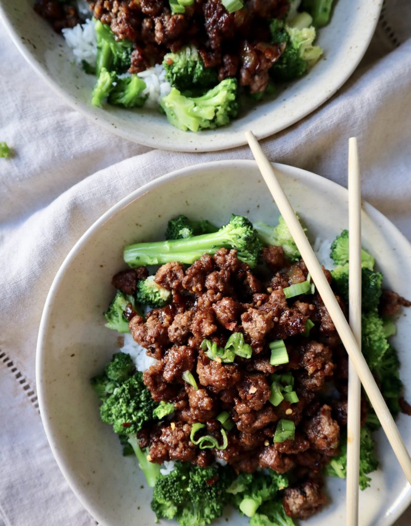 Korean Ground Beef Bowl Recipe