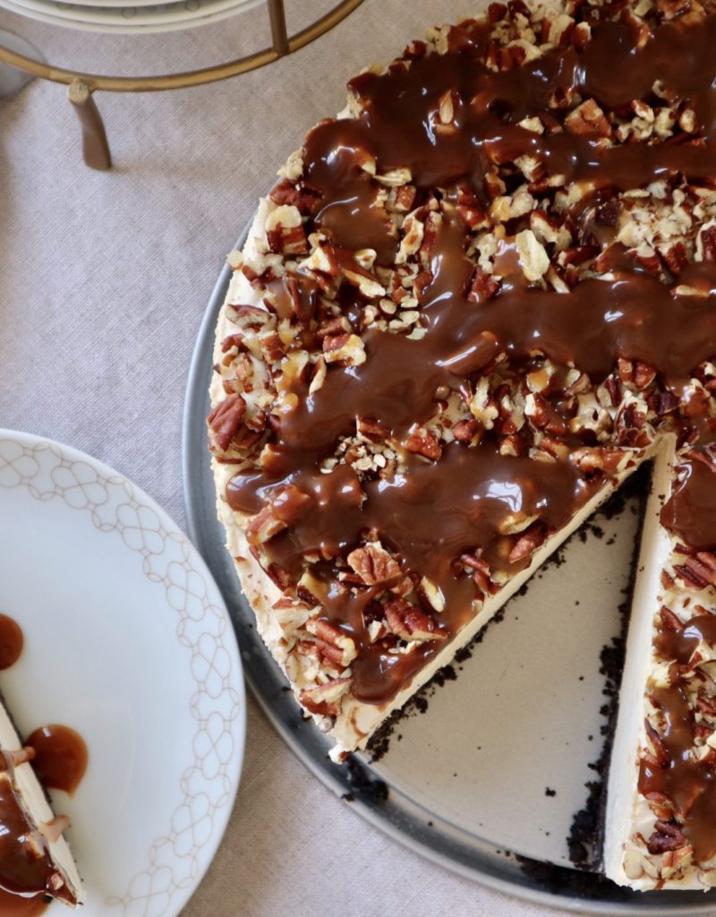 No Bake Turtle Cheesecake Recipe