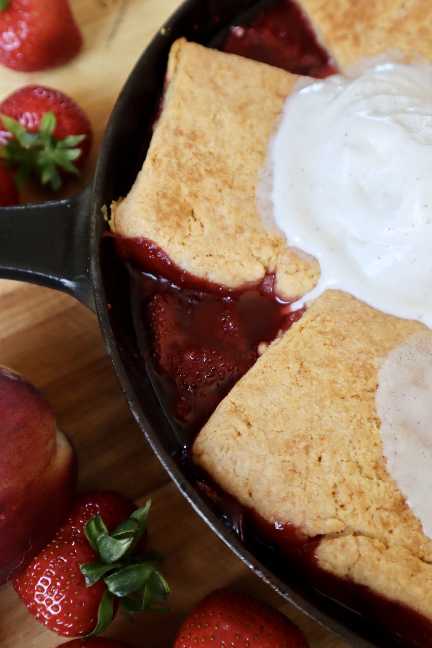 Peach And Strawberry Cobbler Recipe - Disney Recipes