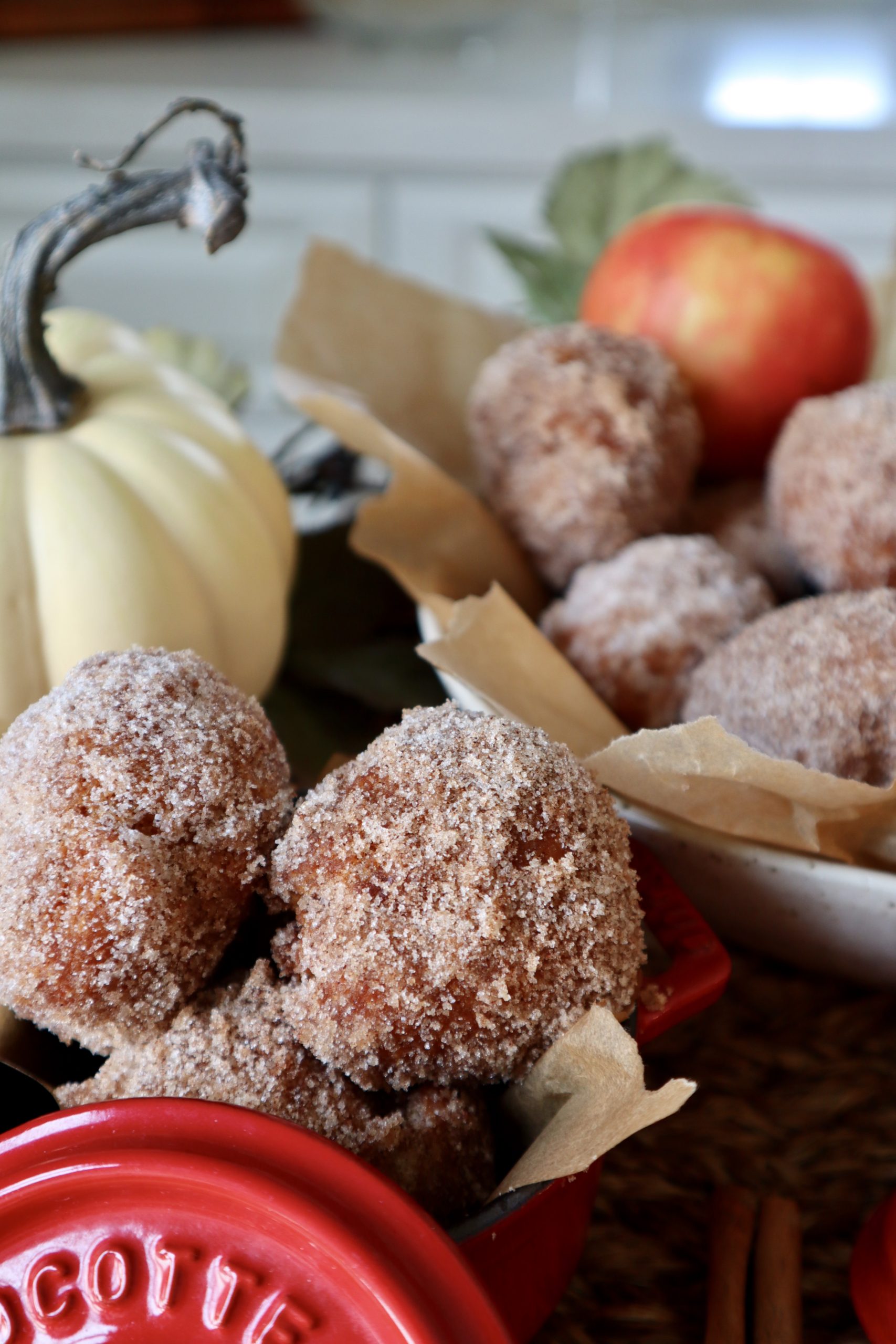 apple cider donut holes (fried, no yeast)