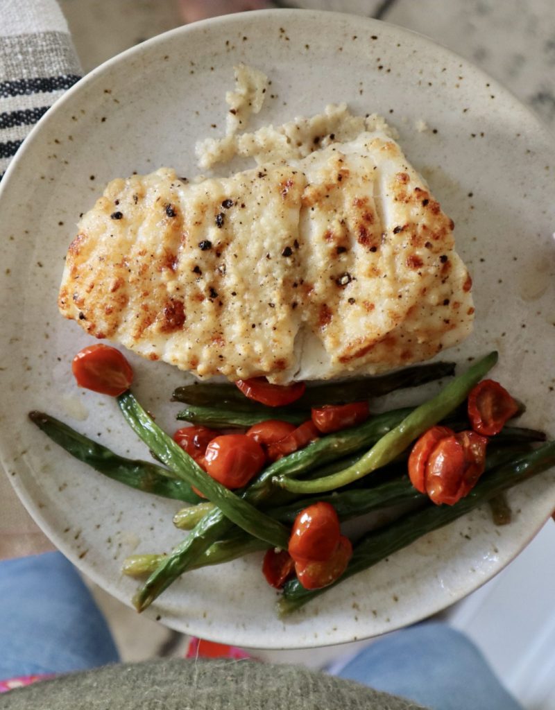 Sheet Pan Garlic Parmesan Cod Recipe