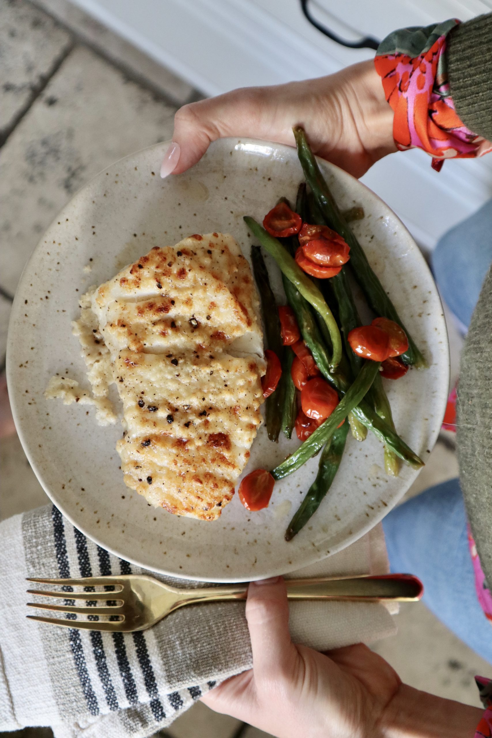 Sheet Pan Garlic Parmesan Cod