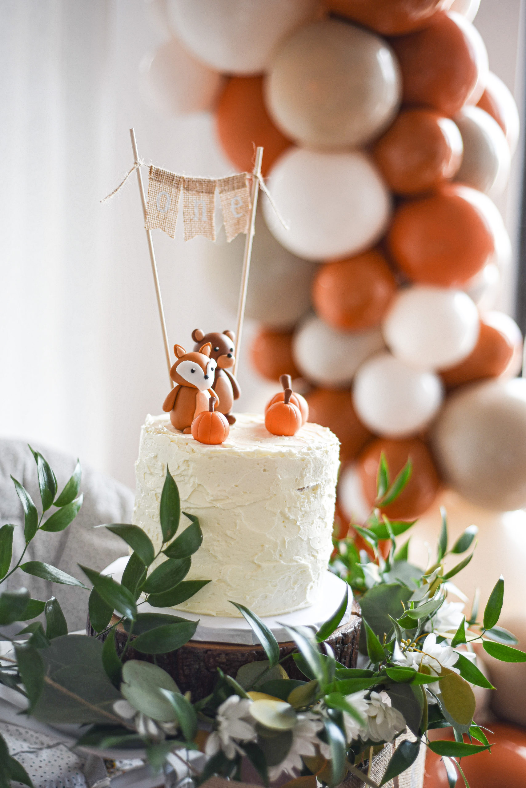 fall themed first birthday party