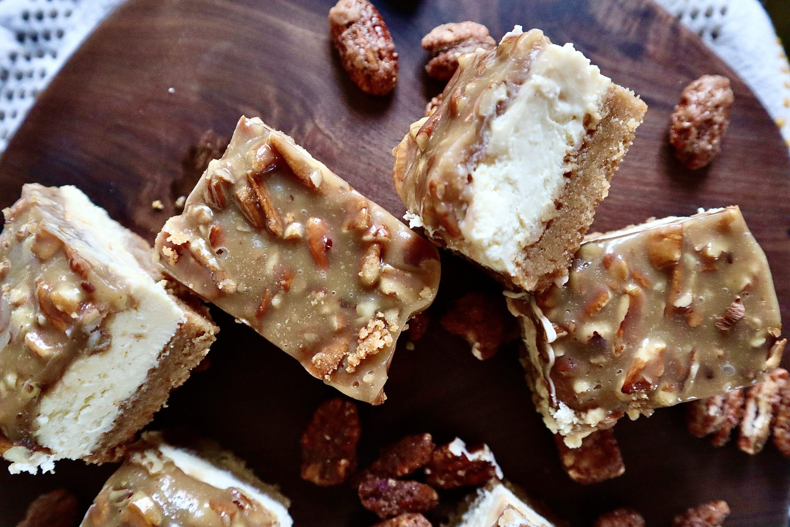 pecan pie cheesecake bars