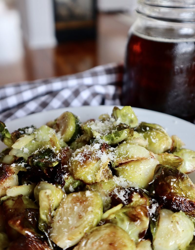 maple roasted brussels sprouts