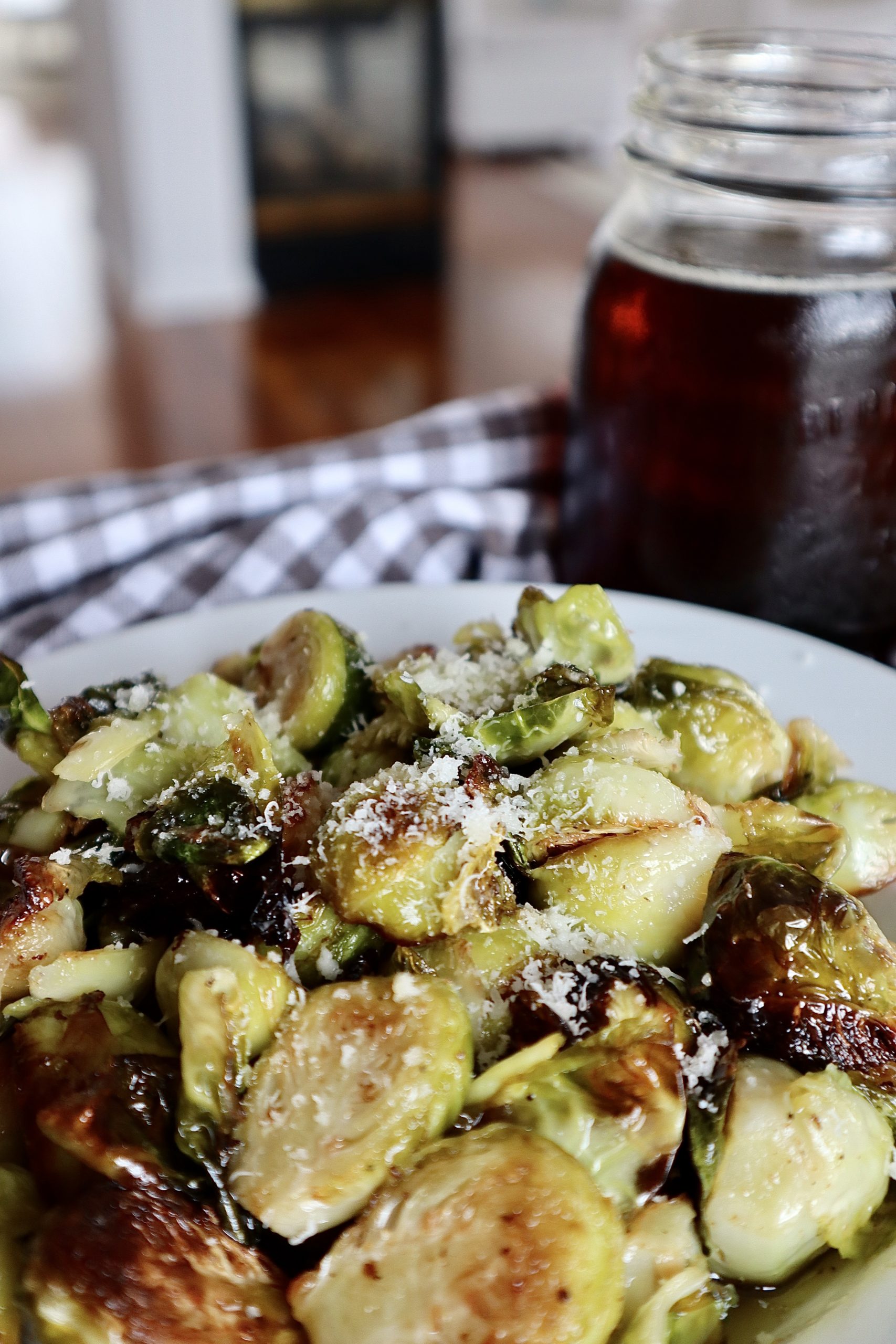 maple roasted brussels sprouts