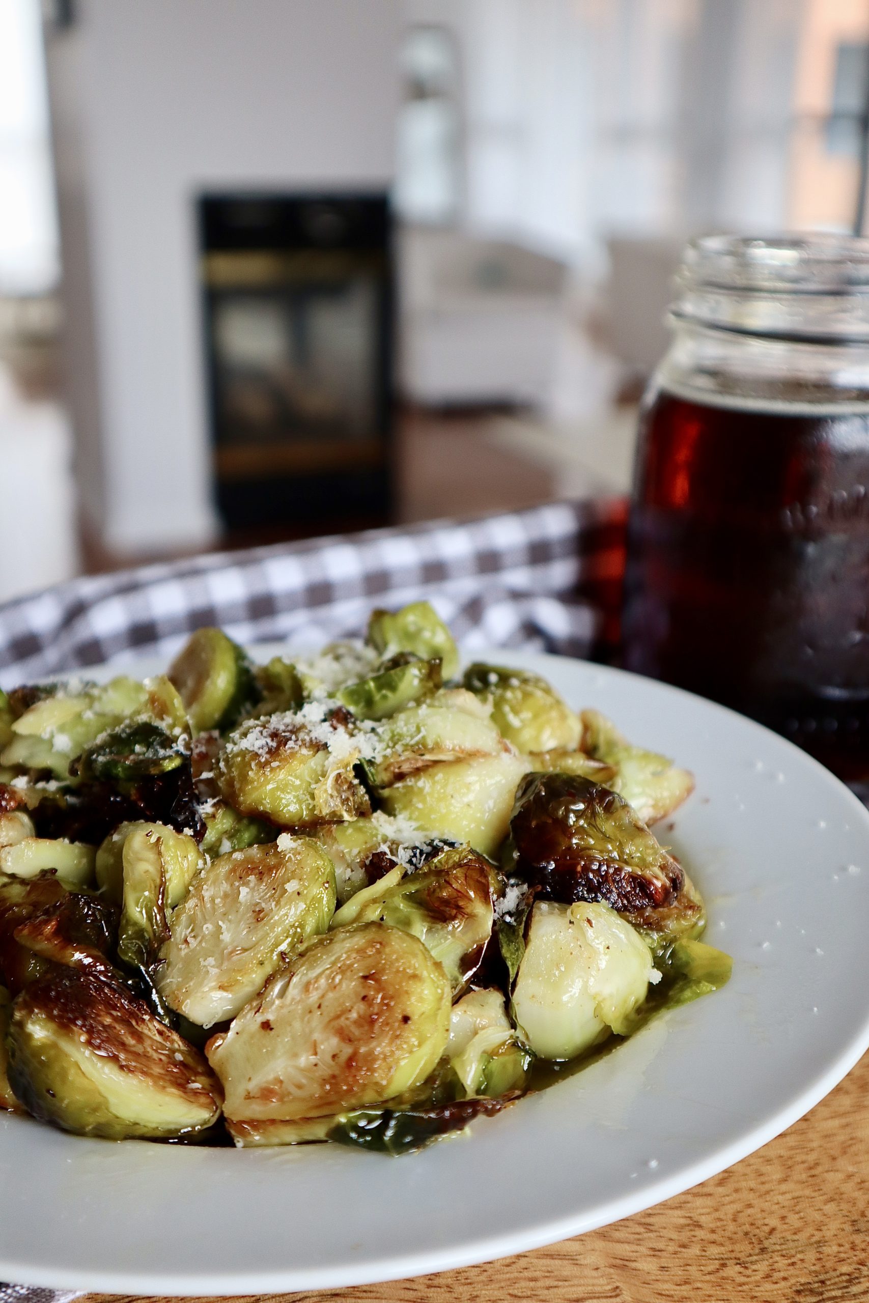 maple roasted brussels sprouts