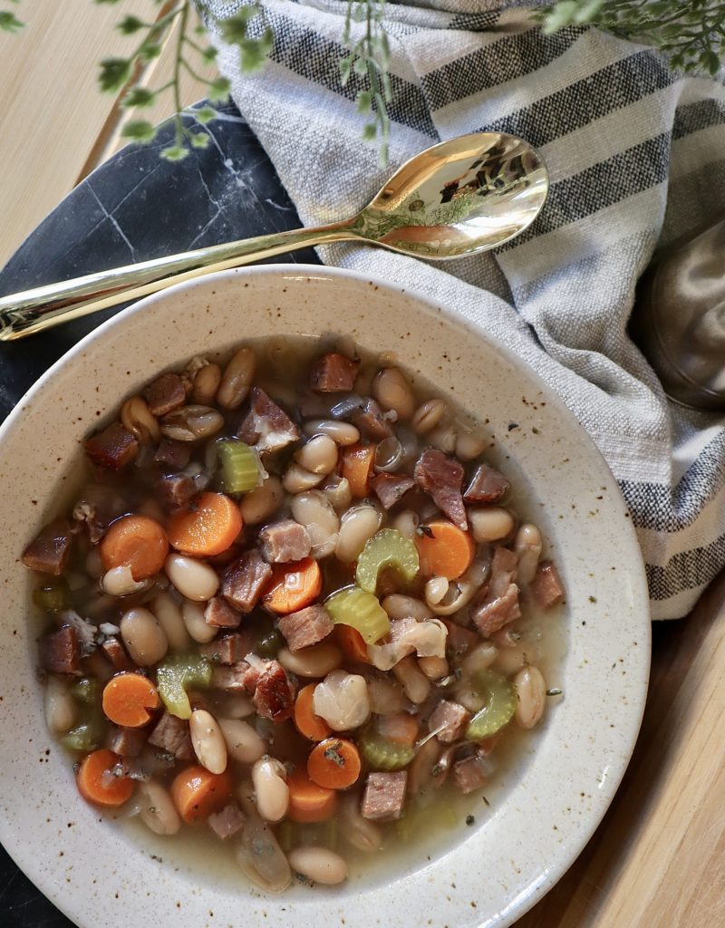 Crockpot Ham and Bean Soup