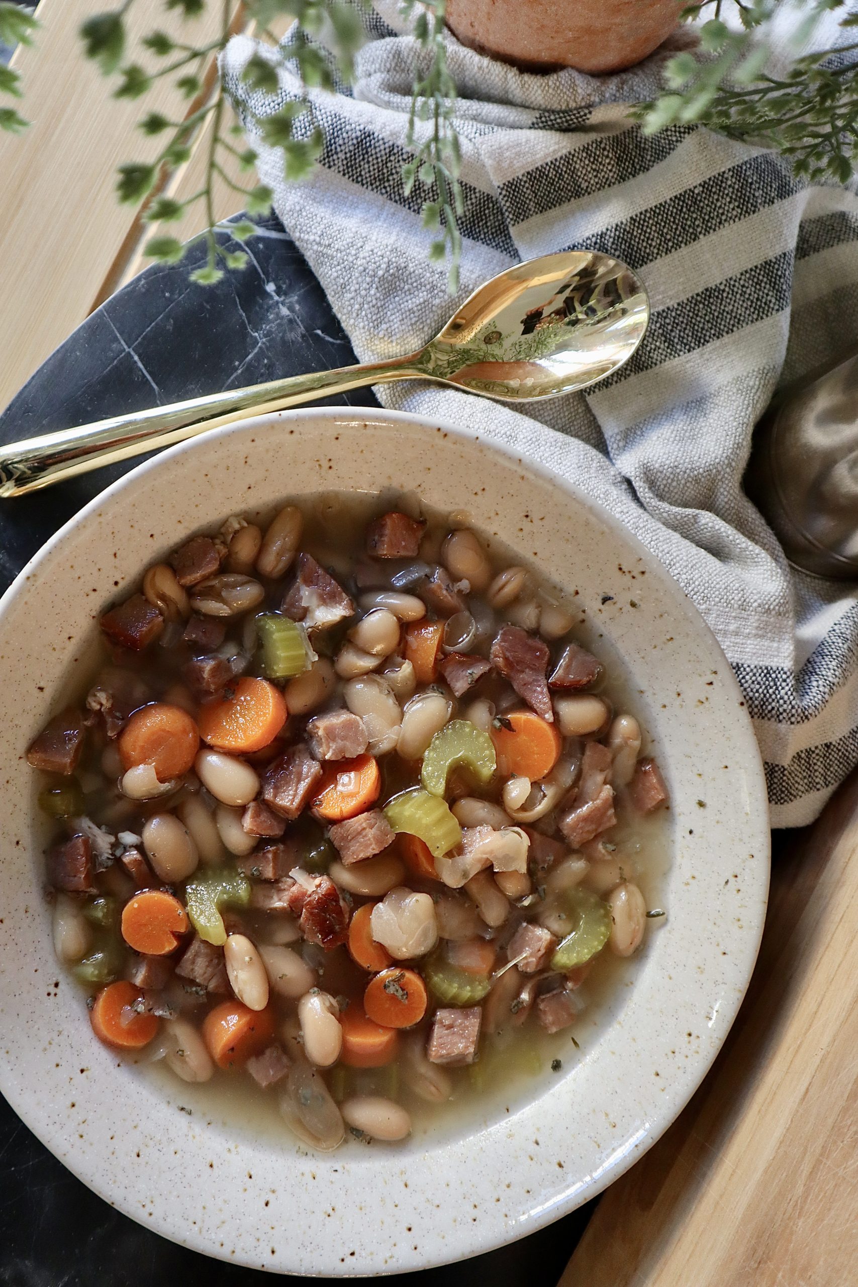 Crockpot Ham and Bean Soup