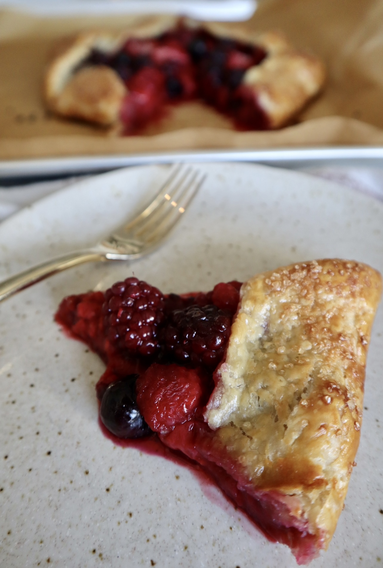 mixed berry galette