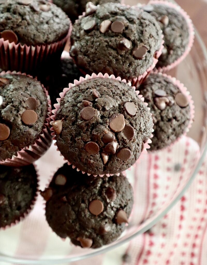 healthier chocolate muffins