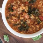 lentil soup with sausage and kale
